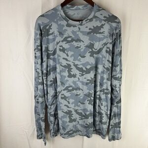 Free Fly Mens XL Water Camo Performance Bamboo Long Sleeve T Shirt Lightweight